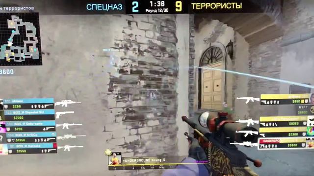 VAC ban близко. Эйс с awp ezz. CS:GO смотреть онлайн
