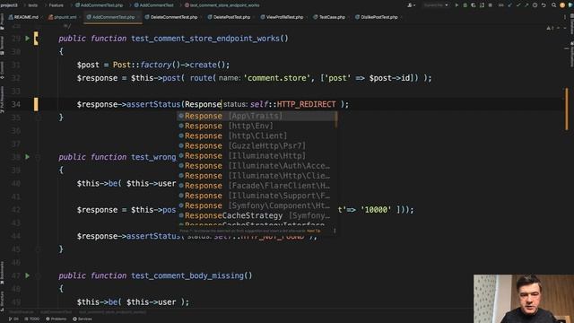 Laravel Code Review: Improve PHPUnit Tests