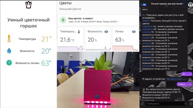 Проектная работа «Умный горшок для растений» смотреть онлайн