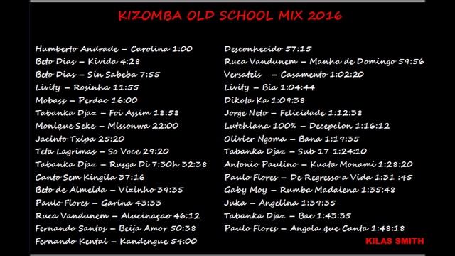 KIZOMBA OLD SCHOOL MIX 2016 Kilas Smith смотреть онлайн
