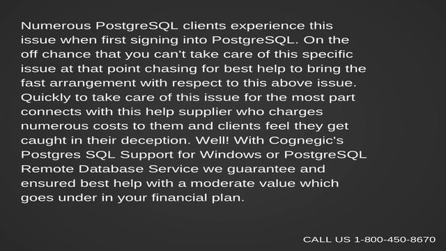 Solve if Postgres Login Database Does Not Exist with Postgres SQL Support for Linux смотреть онлайн