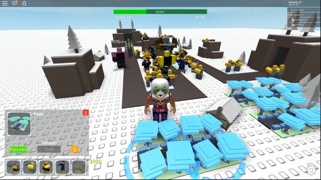 РЕЛЬСА и ТОП КАТКА в РОБЛОКС ТОВЕР ДЕФЕНС ? Roblox Tower Defense Simulator смотреть онлайн