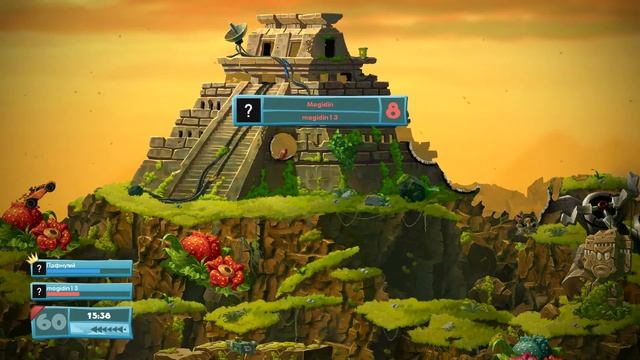 Worms W.M.D. - Первый взгляд (кооператив)! смотреть онлайн