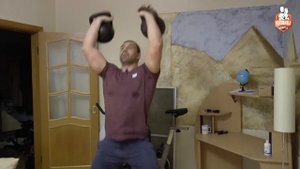 Домашняя тренировка с гирями 8. Из новой программы