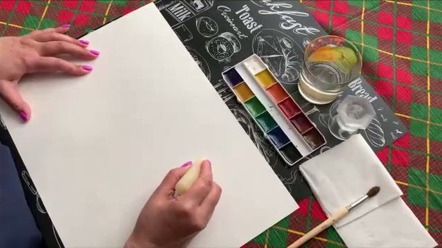 Нетрадиционная техника рисования "Полет в космос" | Школа дома смотреть онлайн