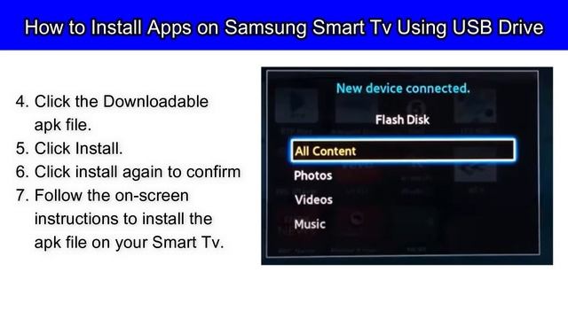 HOW TO INSTALL APPS FROM USB TO SAMSUNG SMART TV смотреть онлайн
