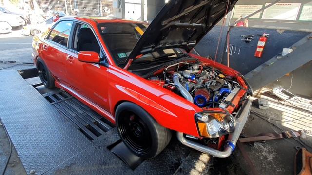 Subaru wrx first time on dyno project in process