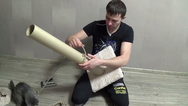 Когтеточка для кошек своими руками.