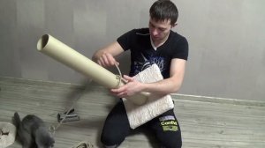 Когтеточка для кошек своими руками.