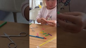 Детские накладные ногти из трубочек/детские ноготочки