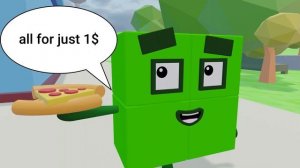 [ANIMATION STORY] Numberblocks 1 is angry because NB 5 threw away food