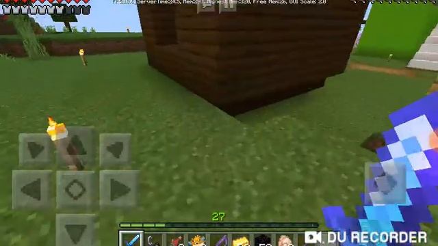 Играю пробную версию майнкрафта с сестрой!