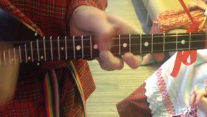 Камаринского на балалайке академического строя