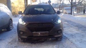ДХО + Поворот. hyundai IX35. своими руками.