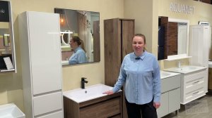 Сантехника.ру Тумба Aquanet Lino 70/Раковина Aquanet Электра 70/Зеркало De Aqua Сильвер 70