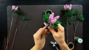 ВТОРАЯ ЧАСТЬ | Сирень из Бисера | МАСТЕР-КЛАСС по бисероплетению