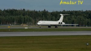 Руление Ил-62МГр EW-505TR Rada Airlines. Airport: MSQ/UMMS