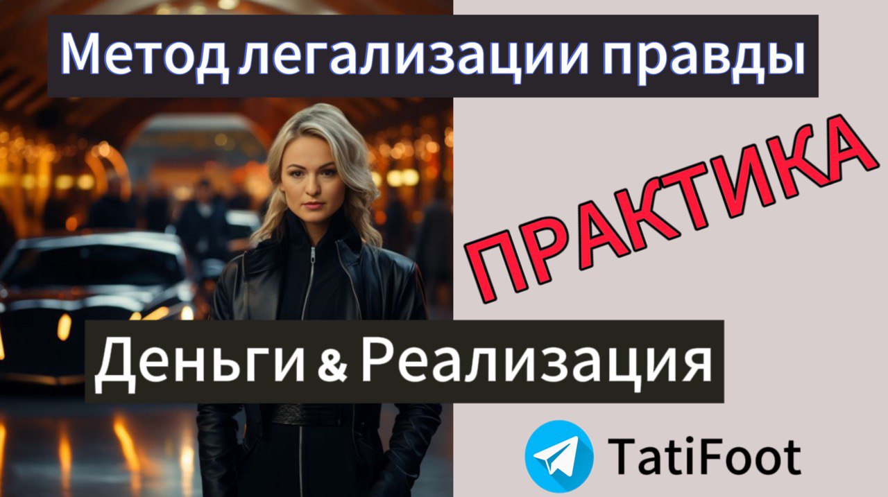 ПРАКТИКА/ РАЗБОРЫ / Деньги & Реализация / Метод легализации правды/  #9/ #ТвойПсихологТатиФоот
