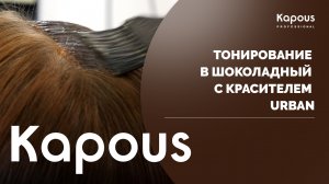 Тонирование в шоколадный с красителем Urban