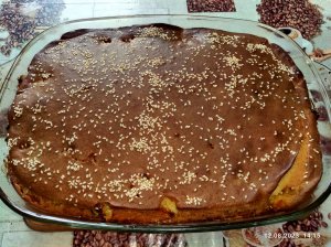 Заливной капустный пирог..