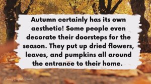 INTERMEDIATE ENGLISH STORY 🍂 Autumn Vibes 🍂 B2 | Level 4 | BRITISH ENGLISH ACCENT WITH SUBTITLES