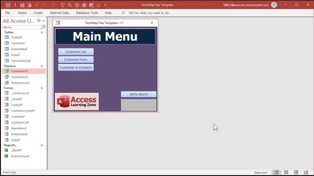 Close an Open Form in Microsoft Access using the DoCmd.Close VBA Command and an OnClose Event