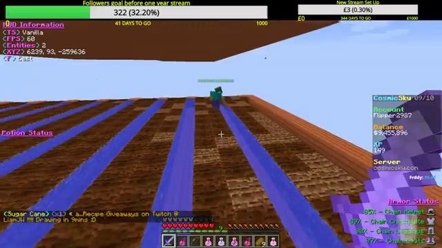 Playing Cosmicsky server day 15 (skyblock) on pc(java) смотреть онлайн