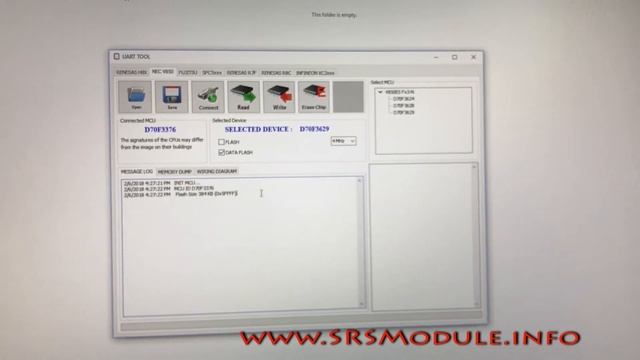 Renesas NEC V850 uPD70F36x FLASH Programmer Hyundai Accent Veloster 2016 srs module reset