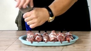 Говяжий шашлык с курдюком вкуснейший.