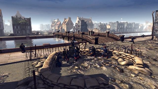 French WW1 Bridge Defense - Early War Urban Battle | Men of War Assault Squad 2 WW1 Mod Gameplay смотреть онлайн