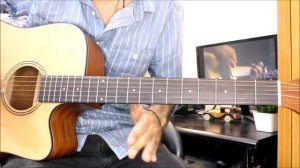 Param Sundari - Rocking Acoustic Guitar Tabs/leads - Free Backing Track -  Easy Lesson 4 beginners