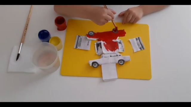 ВАЗ 2101 из бумаги. Вырезаем, красим, клеем вместе с ребёнком. смотреть онлайн