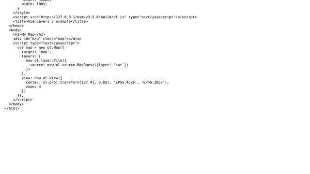 GIS: OSM set up OpenLayers to connect to local TileServer смотреть онлайн