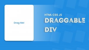 Создайте перетаскиваемый элемент Div с эффектом наклона, используя HTML CSS и JS.