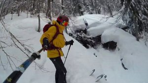 Лесное катание. Фрирайд. Газпром Лаура, Красная поляна 2019