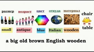 Порядок прилагательных в английском предложении