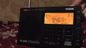 Радио TECSUN PL600, короткие волны вечером