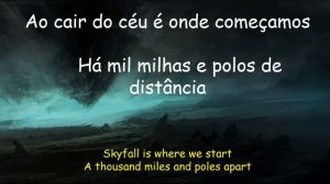 Skyfall - Tradução em português and lyrics on screen - One Last Night cover