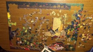 Сборка пазла 1000 штук. ( Puzzles Time-lapse)