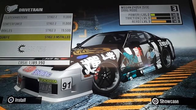 Nissan 240SX Drag tune setup NFS Prostreet смотреть онлайн