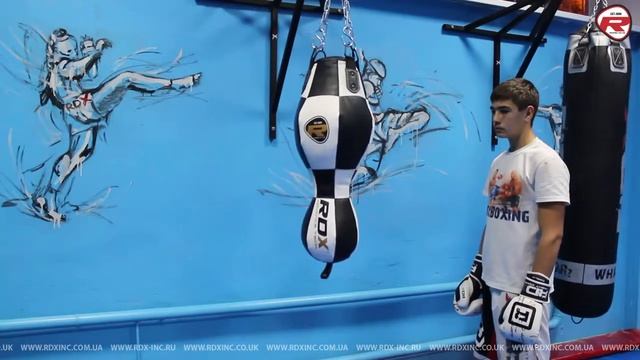Отработка ударов на боксерской груше RDX силуэт мини смотреть онлайн