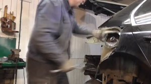 замена заднего крыла шкода superb