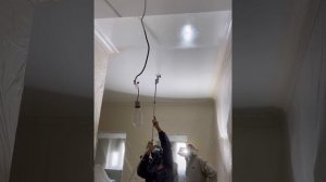 Безвоздушная покраска стен и потолков.  Краска Little Green. Аппарат AsPro 2700