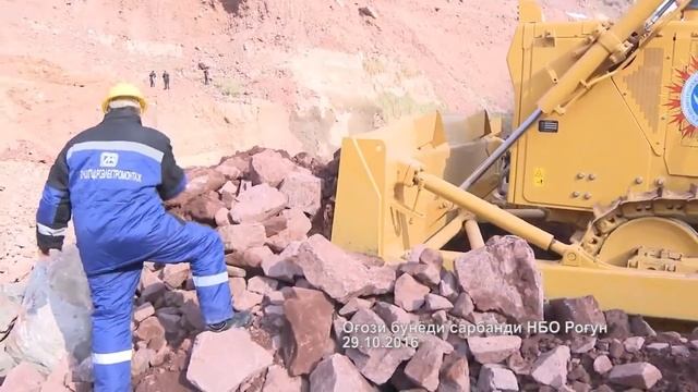 Начало строительства плотины Рогунской ГЭС смотреть онлайн