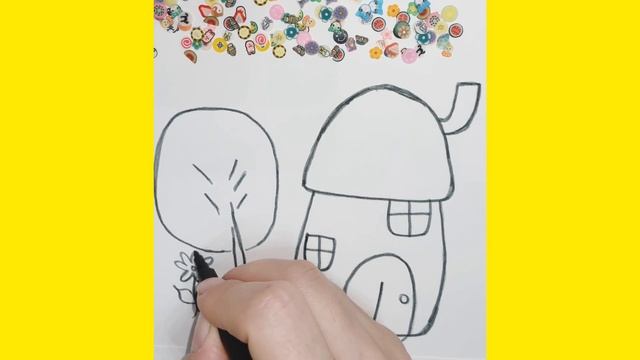 Как нарисовать Домик##Просто рисуем ## How to draw a house ## смотреть онлайн