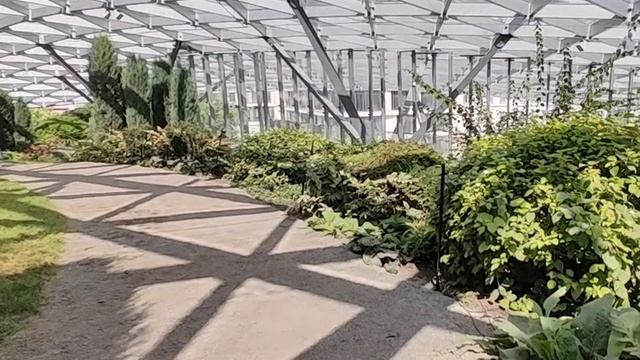 ОРАНЖЕРЕЯ В ПАРКЕ ЗАРЯДЬЕ. GREENHOUSE IN MOSCOW. ZARYADYE PARK.