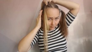 Заплести две косы с канекалоном самой себе | Позор