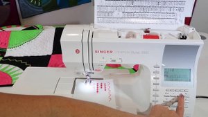 Singer Quantum Stylist 9960 36 Lettering in Memory