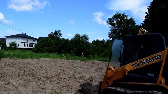 Подготовка участка под строительство. (часть 2) Начало работ по вертикальной планировке. смотреть онлайн