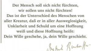 Gründonnerstag - "Von guten Mächten" 75. Todestag Dietrich Bonhoeffer